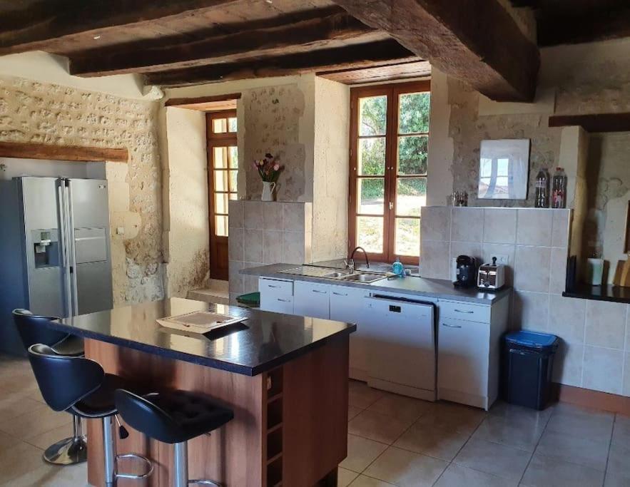 French Farmhouse Retreat With Pool & Superb Views. Blanzac  Exterior foto